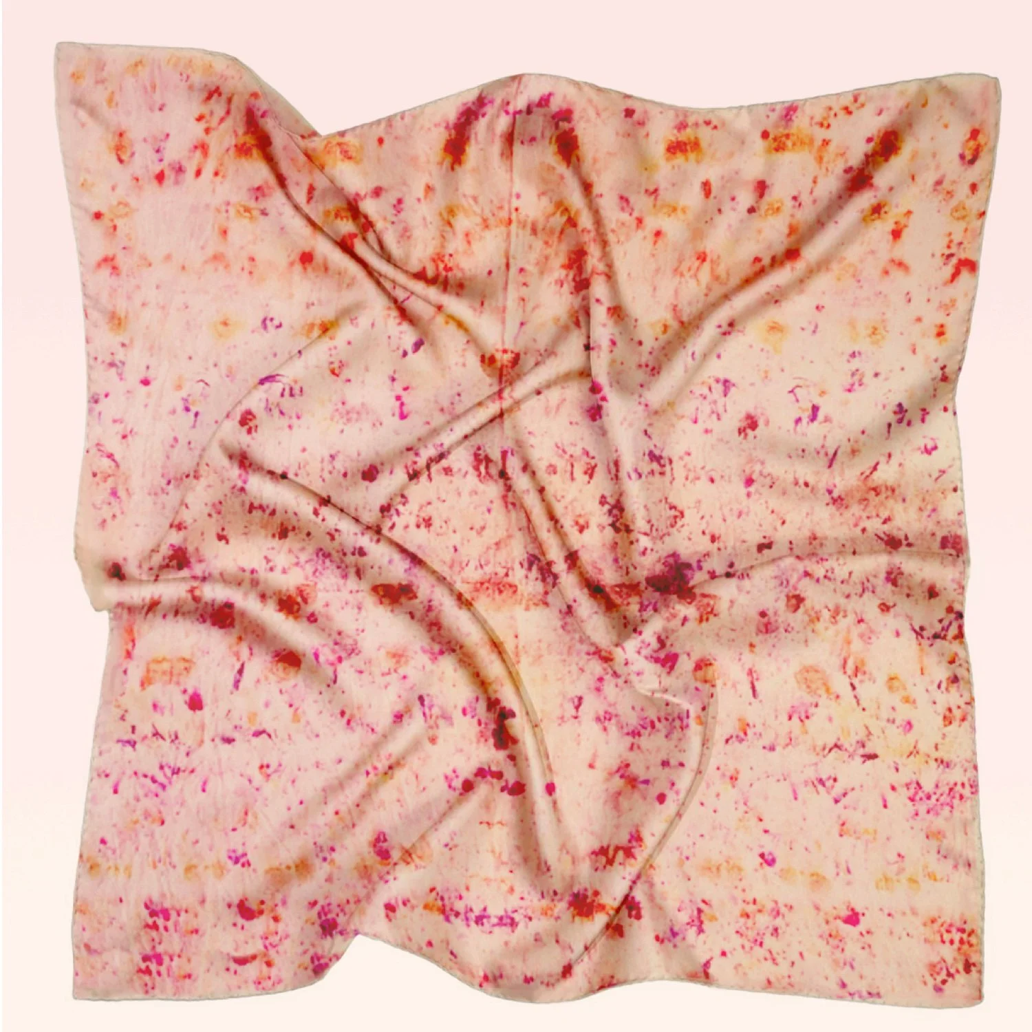 04_ KEPT studio Large Botanical Dyed Scarf Sunset Palette