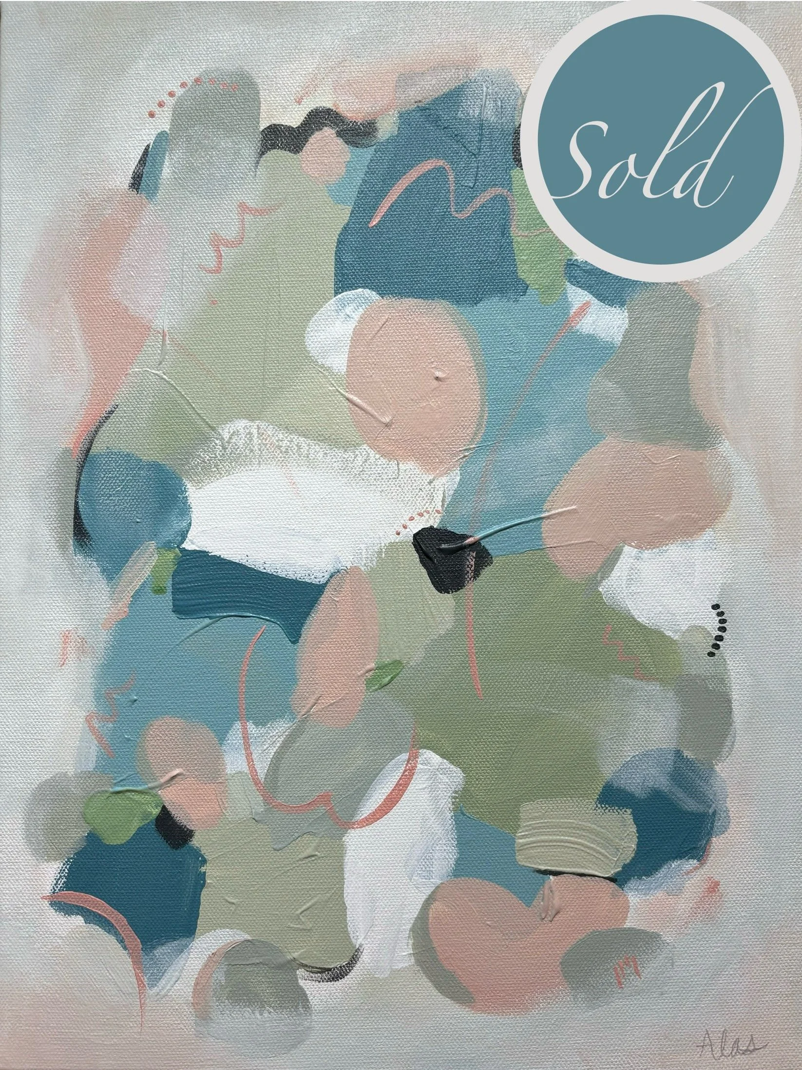 SOLD •
Stone Fruit and Sage •
20" x 16" Canvas •
unframed