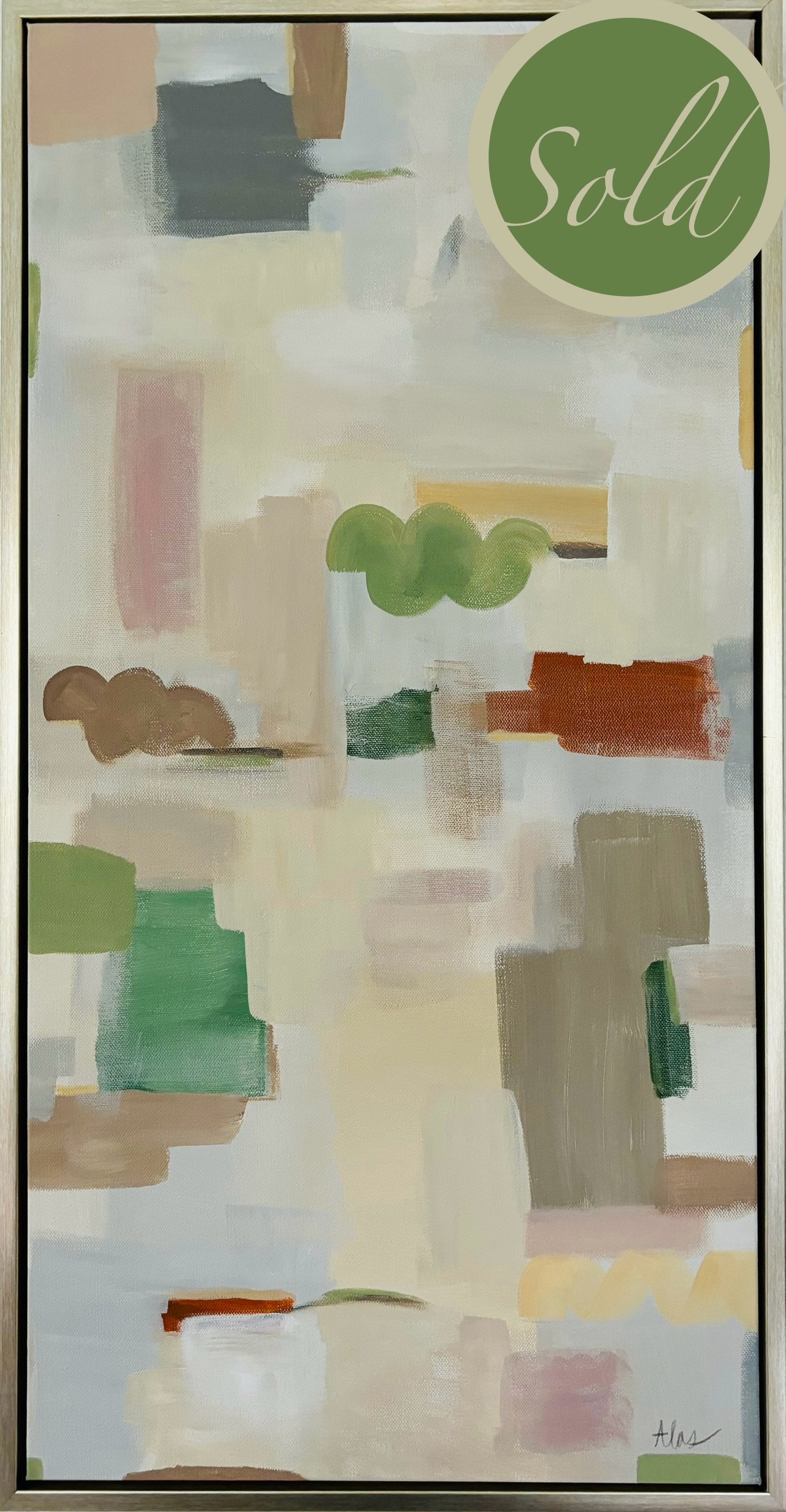 SOLD •
Through the Trees •
31" x 16" Canvas •
Champagne Frame