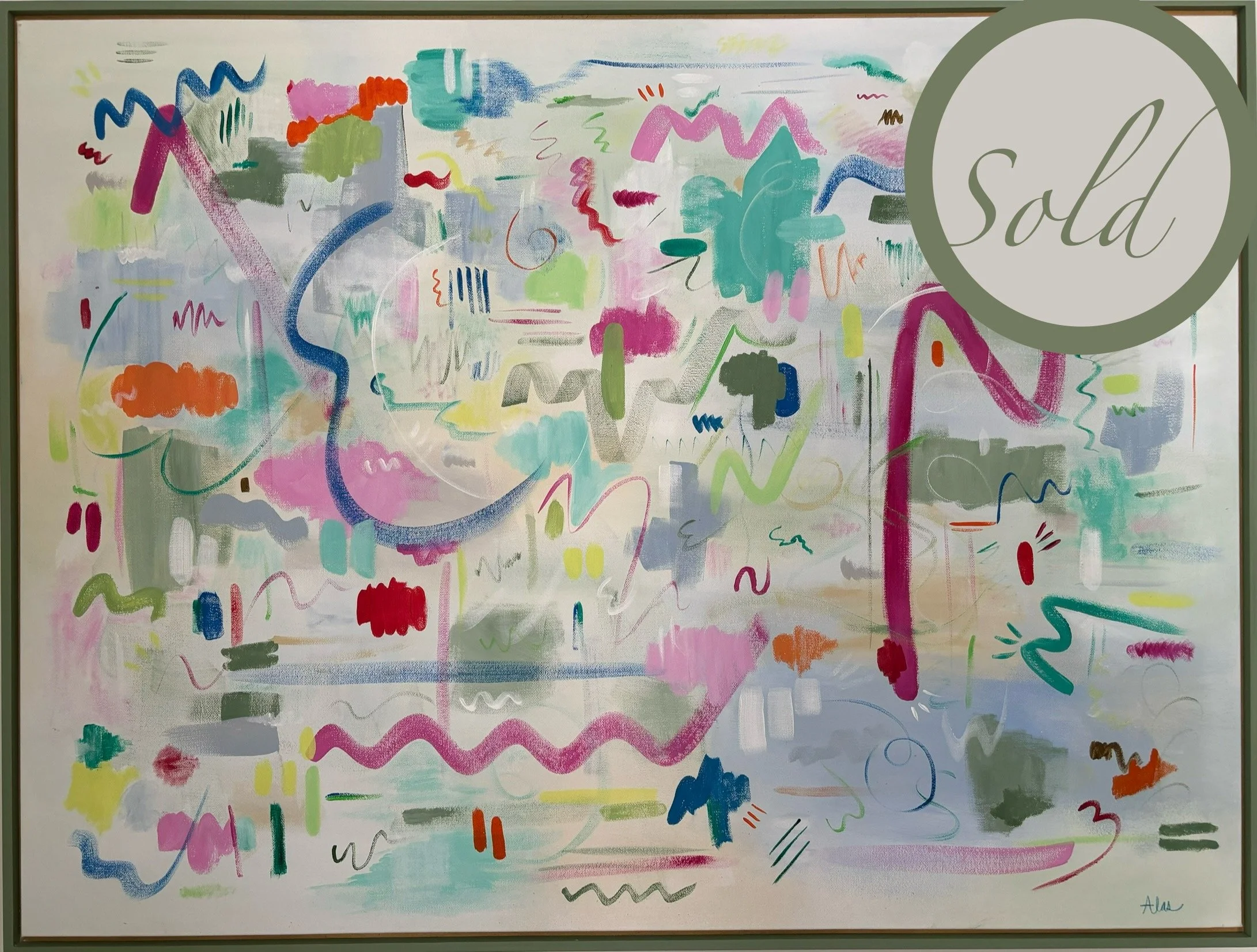 SOLD •
Ellis •
31" x 41" Canvas •
Painted Frame