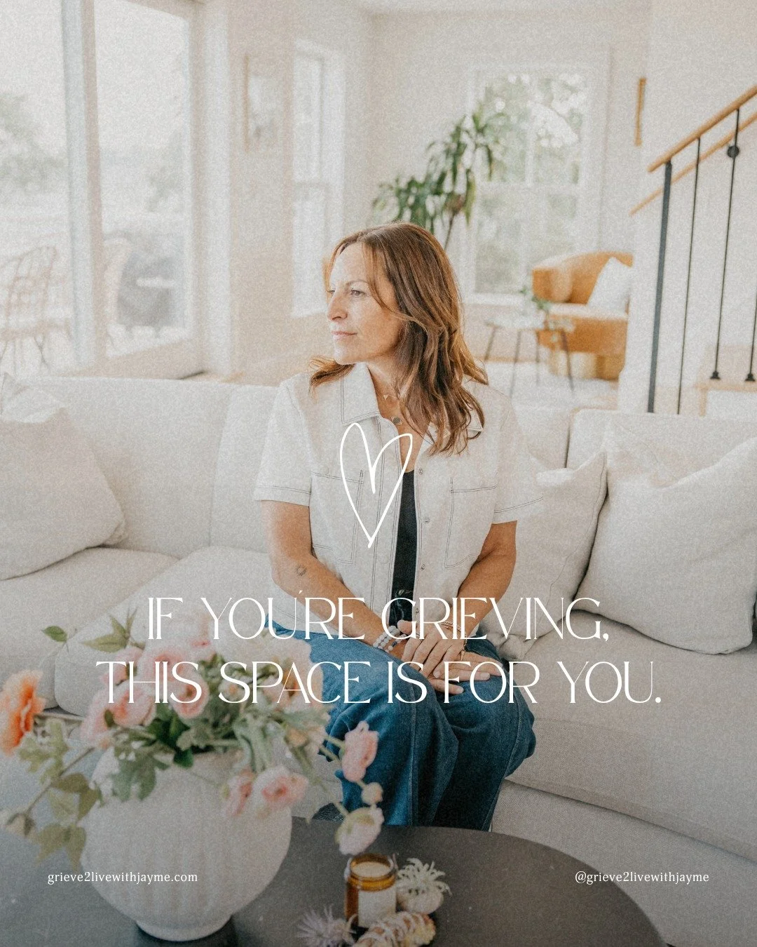 If you're grieving, I want you to know something.

You don't have to be okay all the time.

You don't have to move on just because someone else thinks you should.

You don't have to stop missing someone in order to keep living.

You are allowed to la