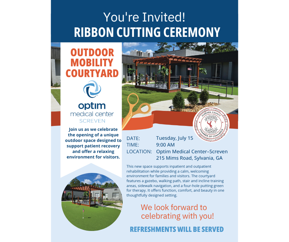 Optim Medical Center: Screven, Ribbon Cutting Ceremony