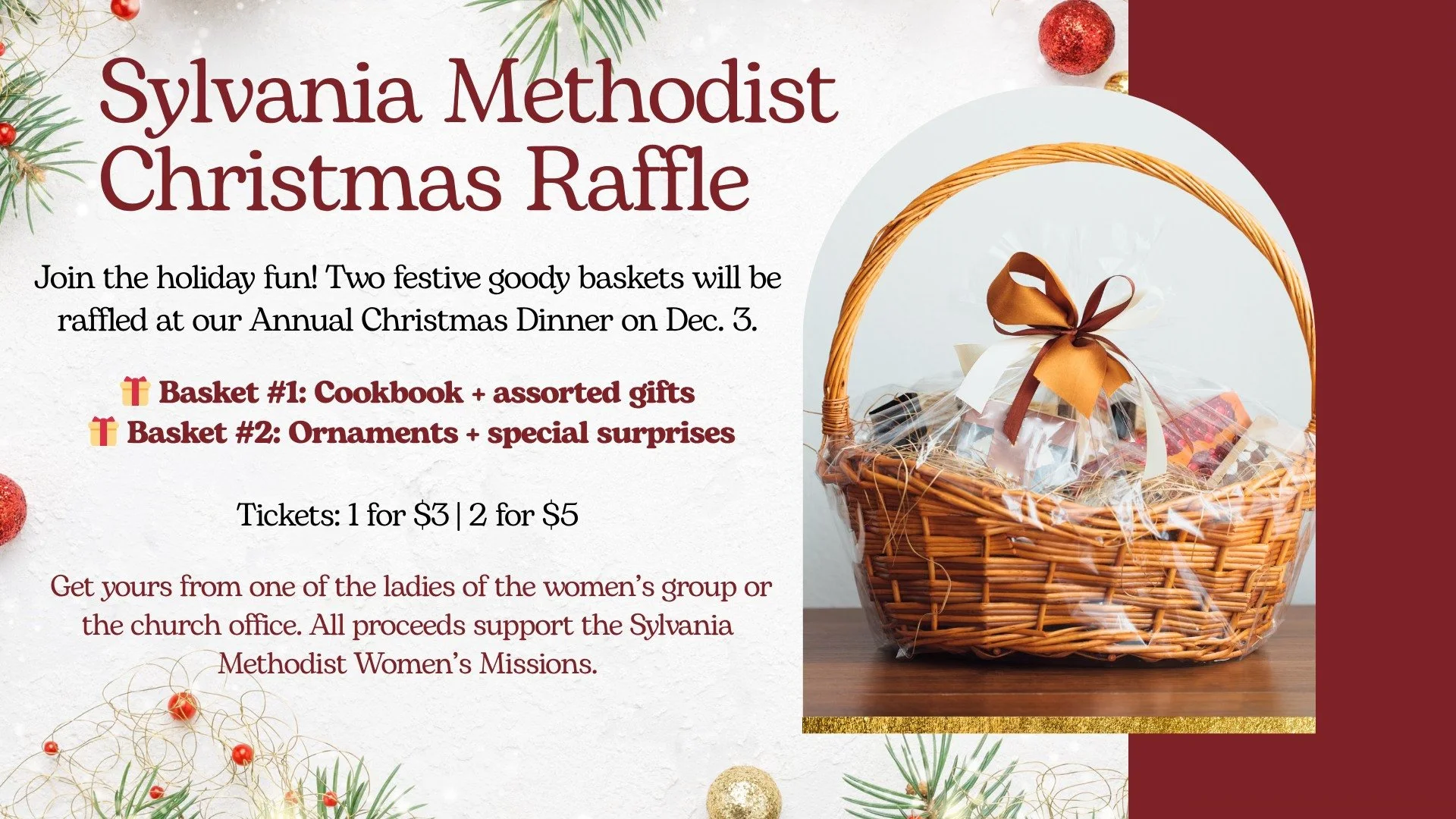 Sylvania First Methodist Raffle