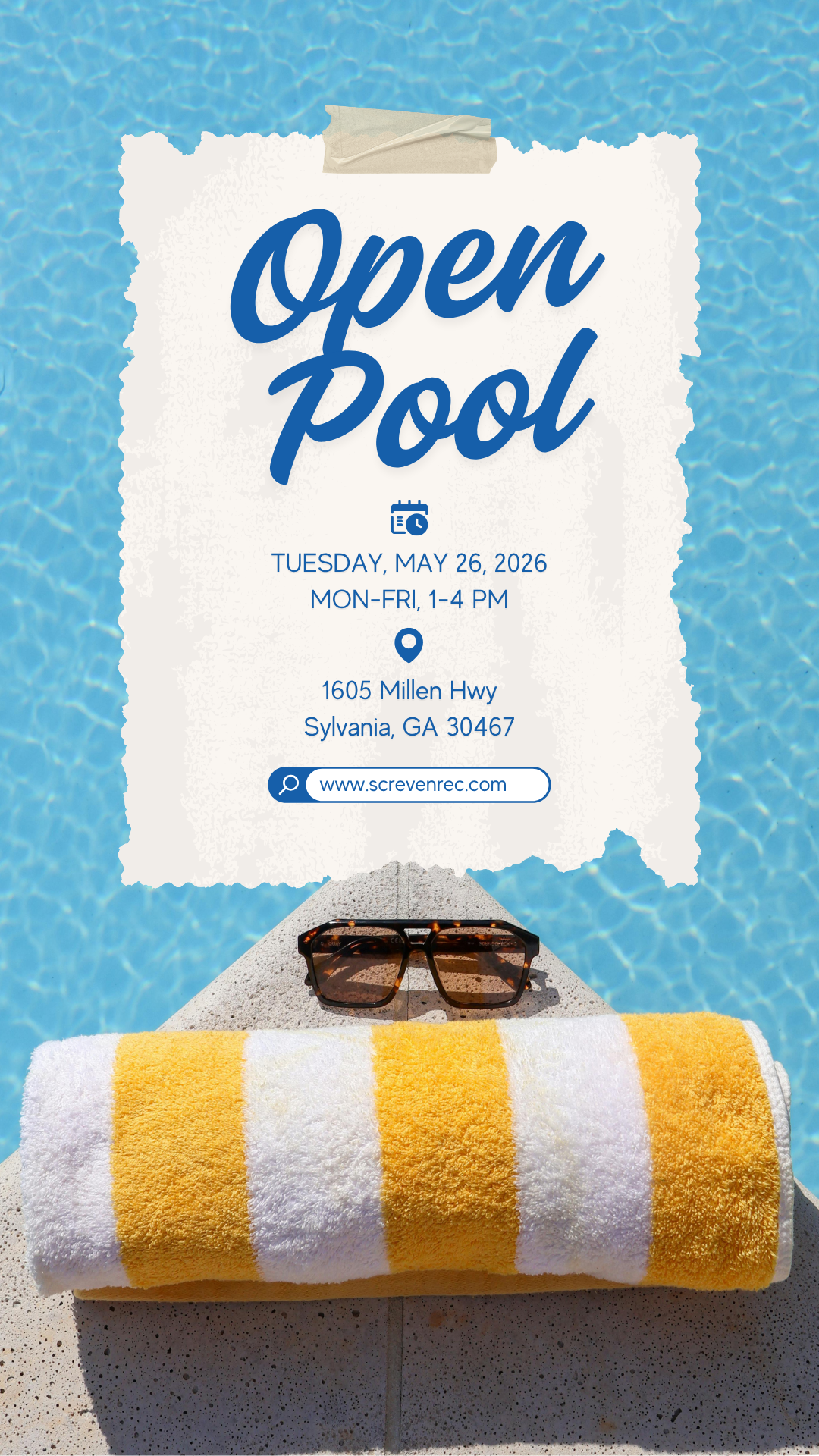 Screven County Rec Dept Pool Opens