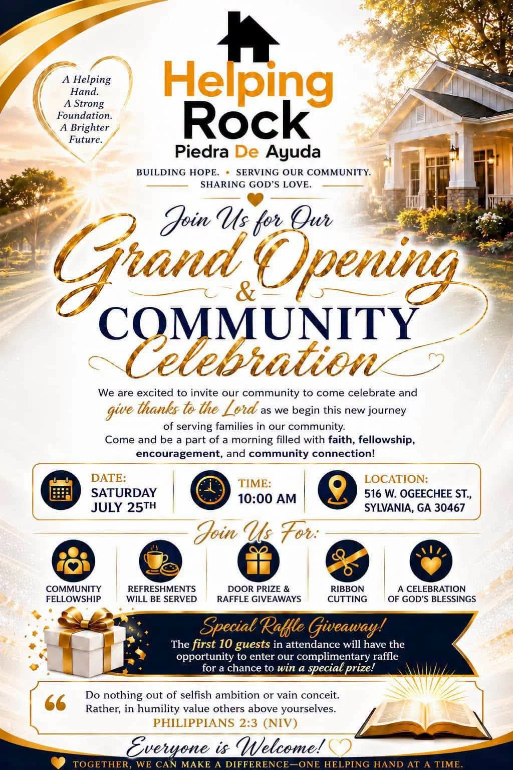Ribbon Cutting Ceremony: Helping Rock