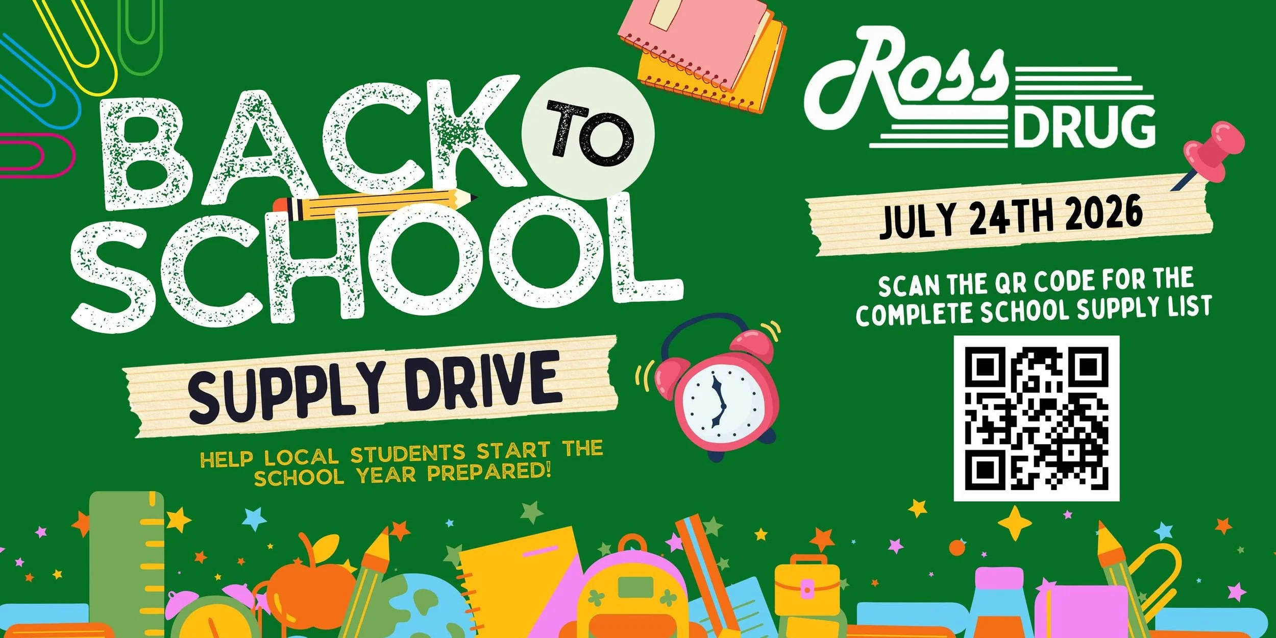 Ross Drug School Supply Drive