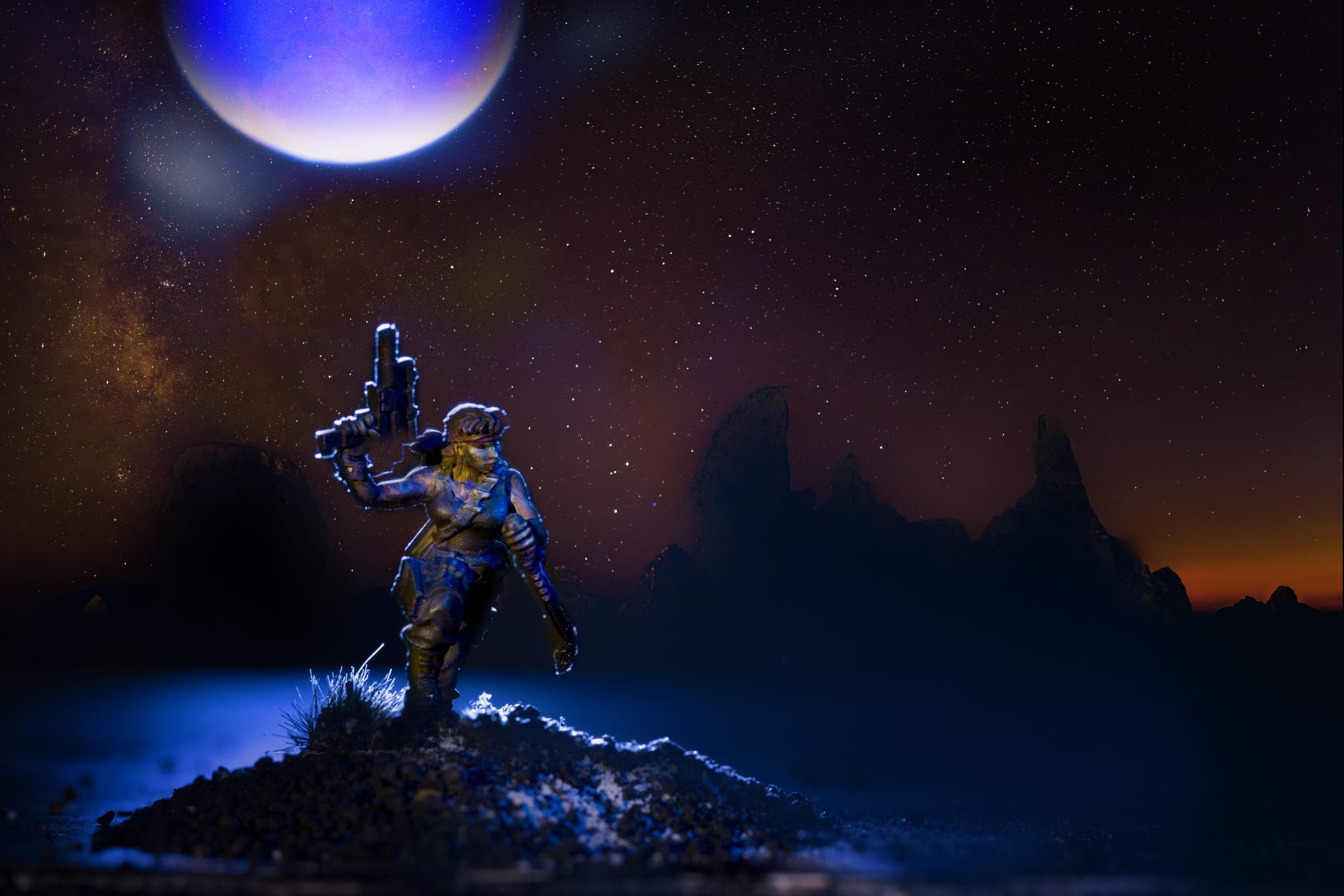 Locked, loaded, and ready for battle on a distant world. 🌌

Using @victoriaminiatures &mdash; now available at @nobleknightgames!

#MiniatureMonday #Wargaming #PaintedMini #BearCavalryPaints #VictoriaMiniatures #NobleKnightGames #SciFiMiniatures #Ta