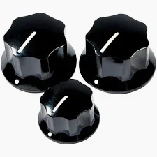 Fender Jazz bass knobs Black (3) 37000