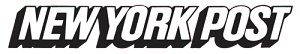 Logo of the New York Post with bold black and white text.
