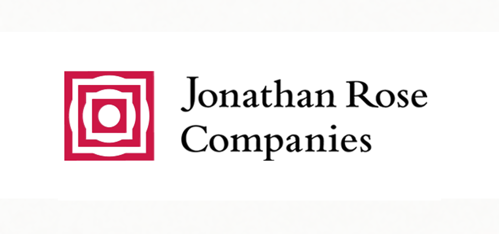 Logo of Jonathan Rose Companies with geometric design and company name.