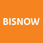 Orange background with white text that reads 'BISNOW'
