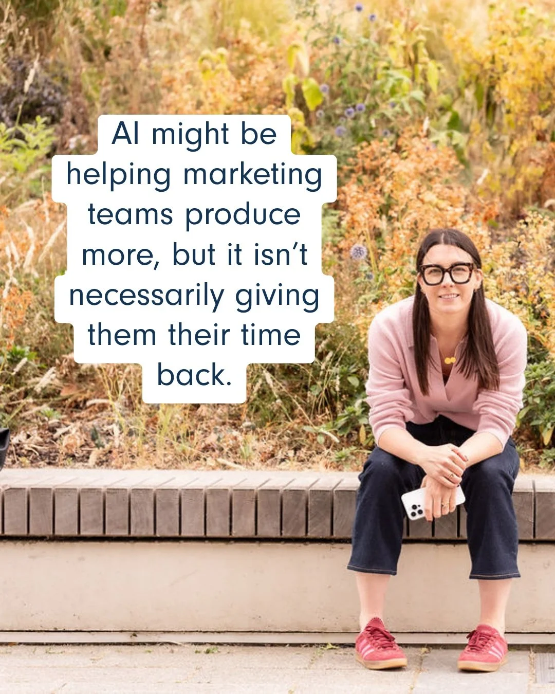 AI has made it easier than ever to produce more marketing.

But I&rsquo;m not convinced that means marketing teams have actually got their time back.

What I&rsquo;m seeing more and more is time being spent at the other end: rewriting, refining, corr