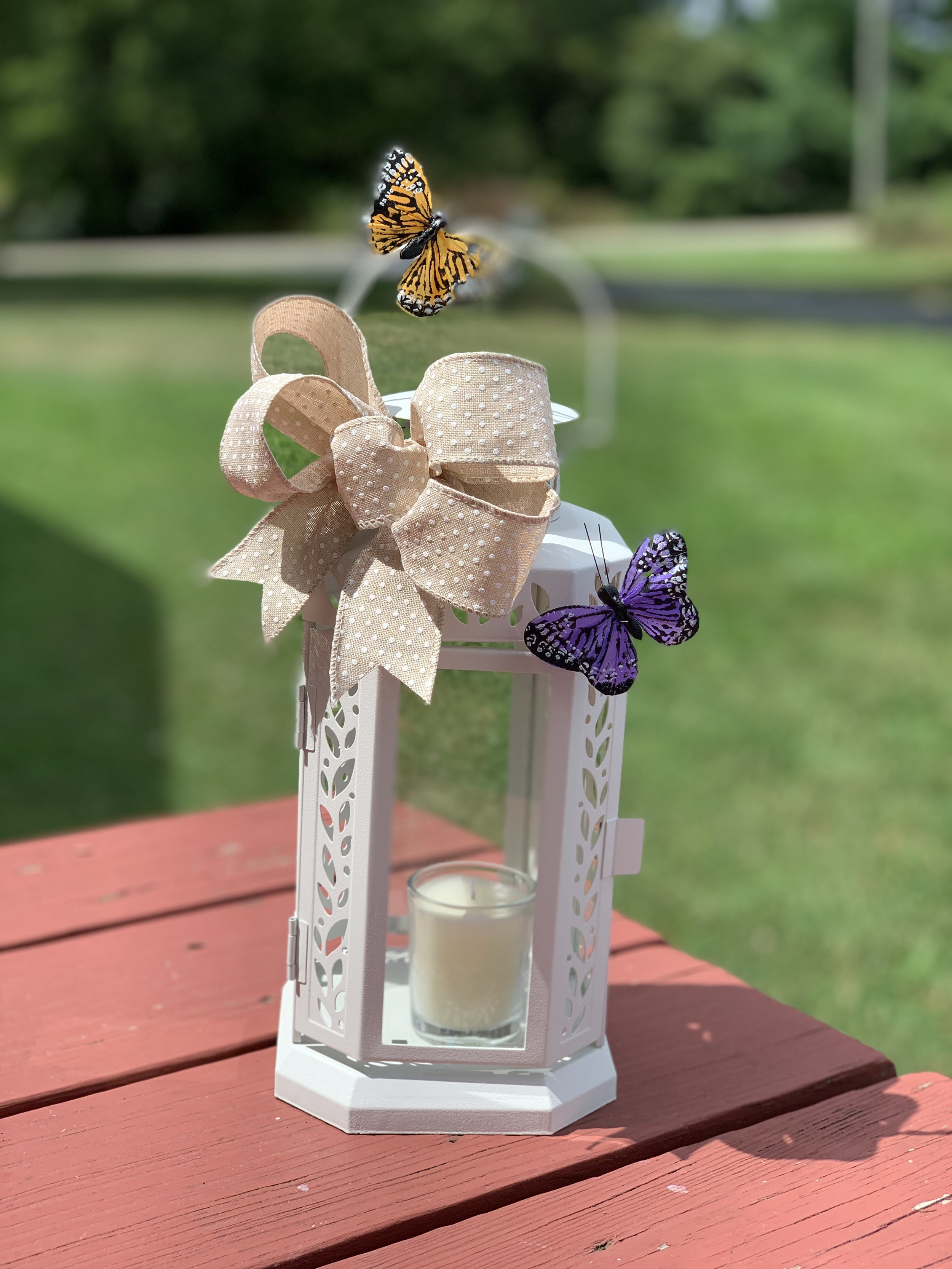 Sympathy Keepsake- White Lantern