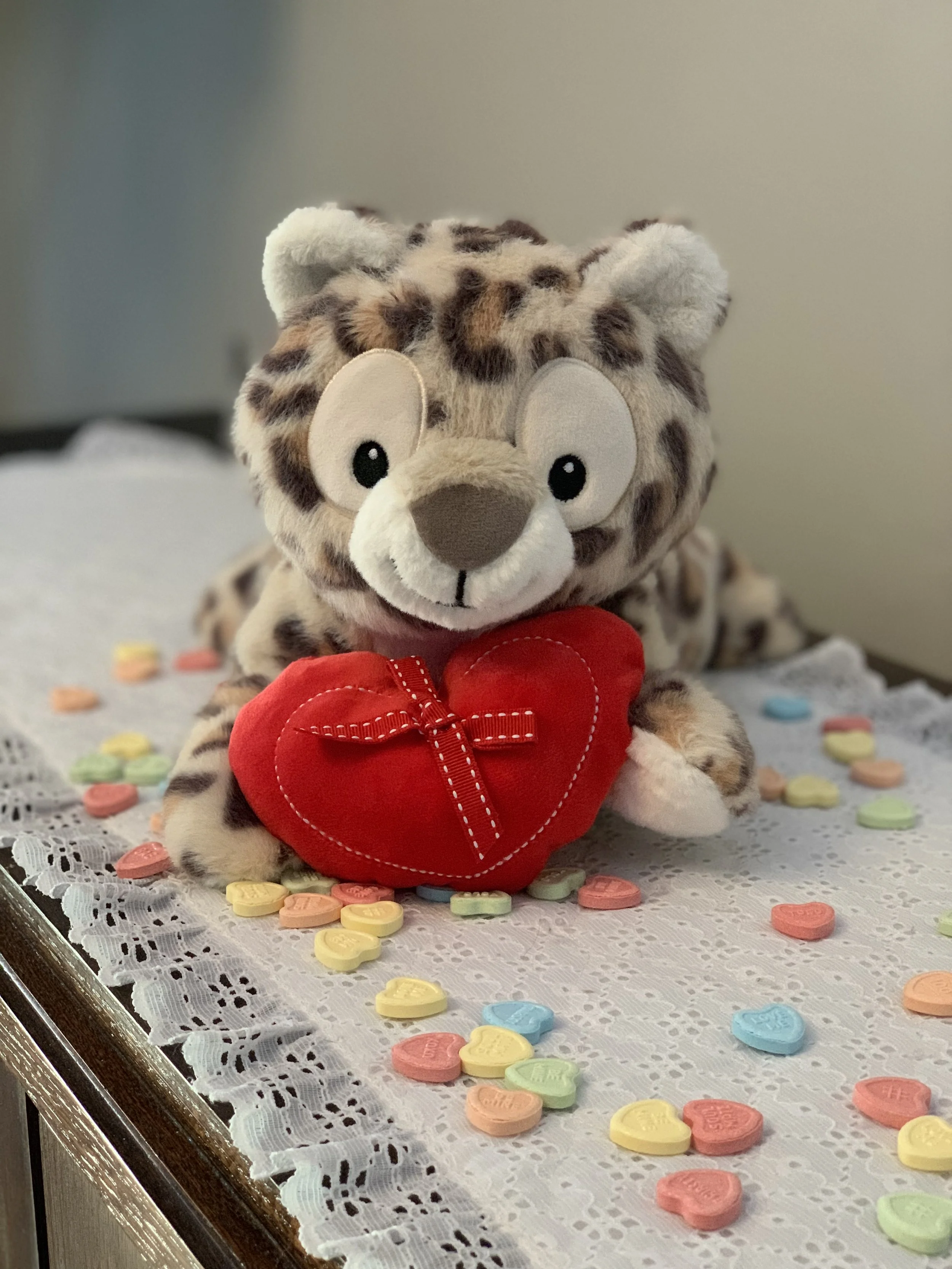 Valentine Plush- Cheetah