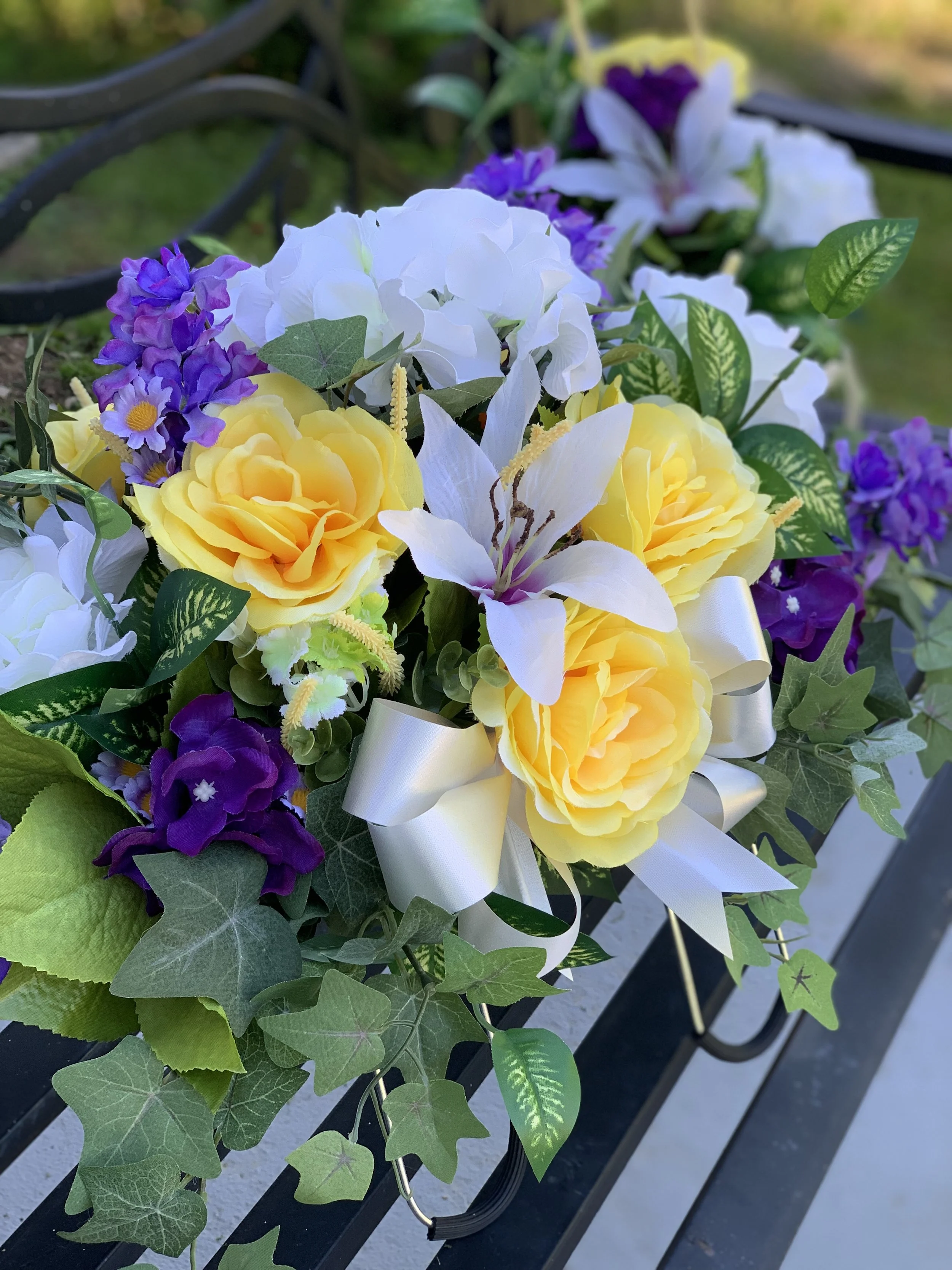 Cemetery Flower Saddle