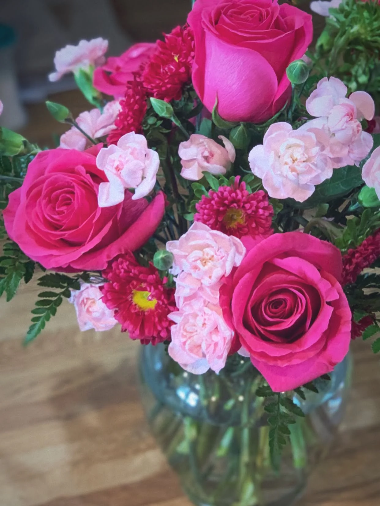Let Love Bloom- Valentine Vase Arrangement