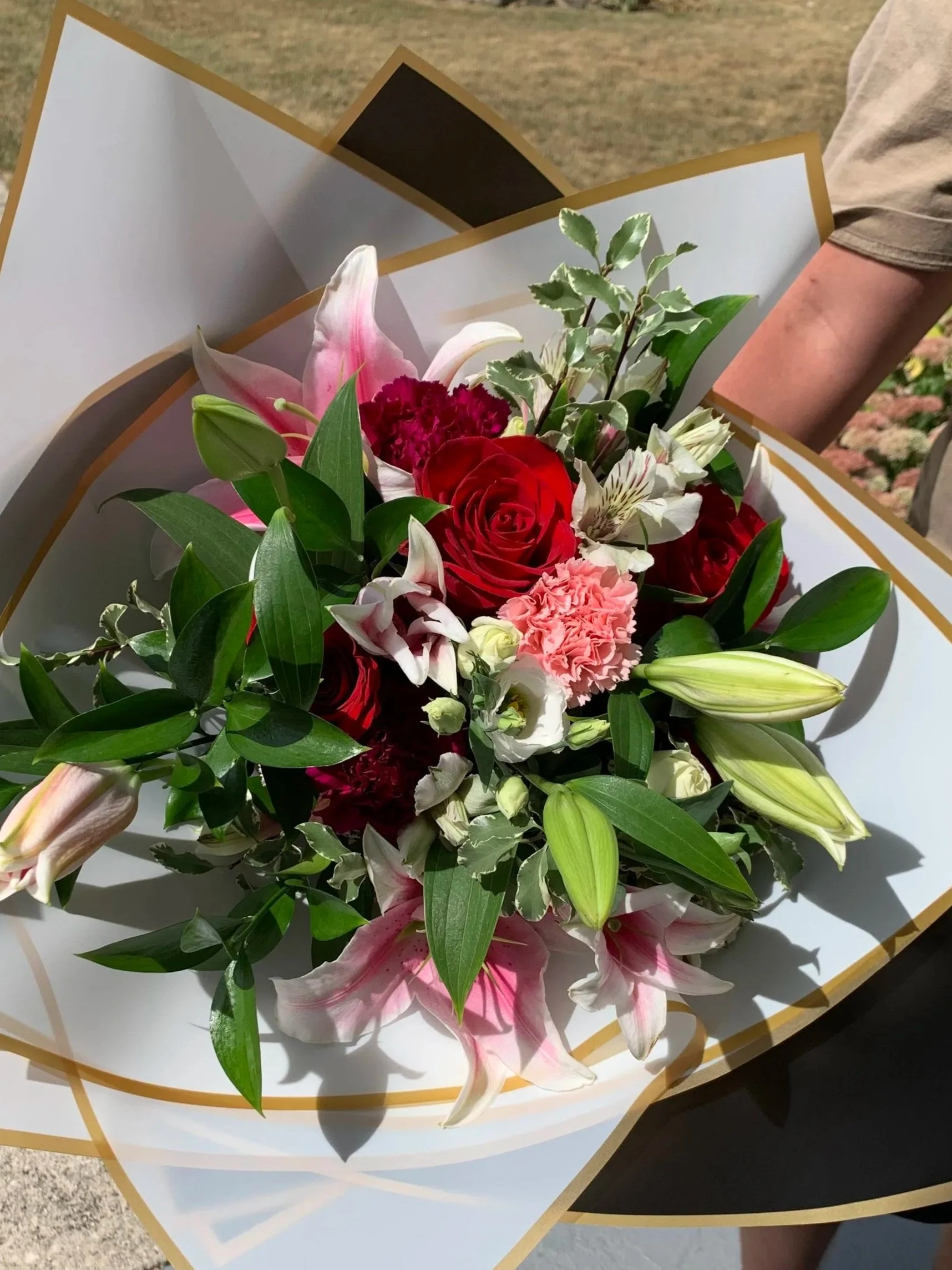 Valentine Wrapped Bouquet