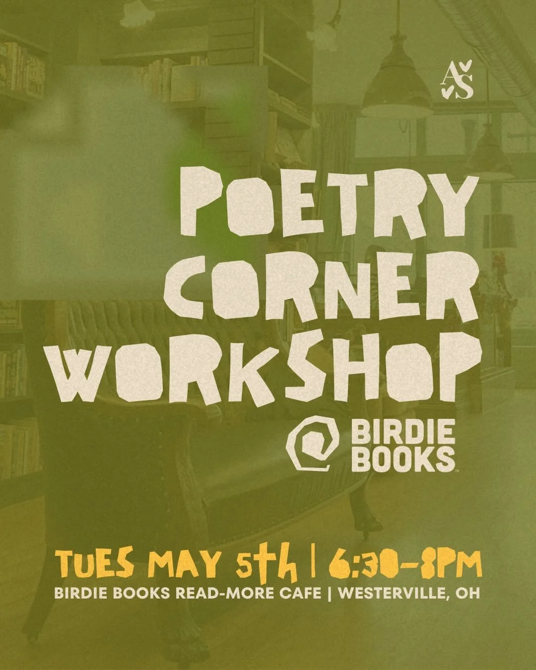 Columbus poetry peeps, come hang at @birdie.books on May 5th and swap some feedback on poems with us! 

I&rsquo;ve been craving a warm, inviting workshop space a little closer to home, and instead of waiting for it to appear, I decided to create it. 