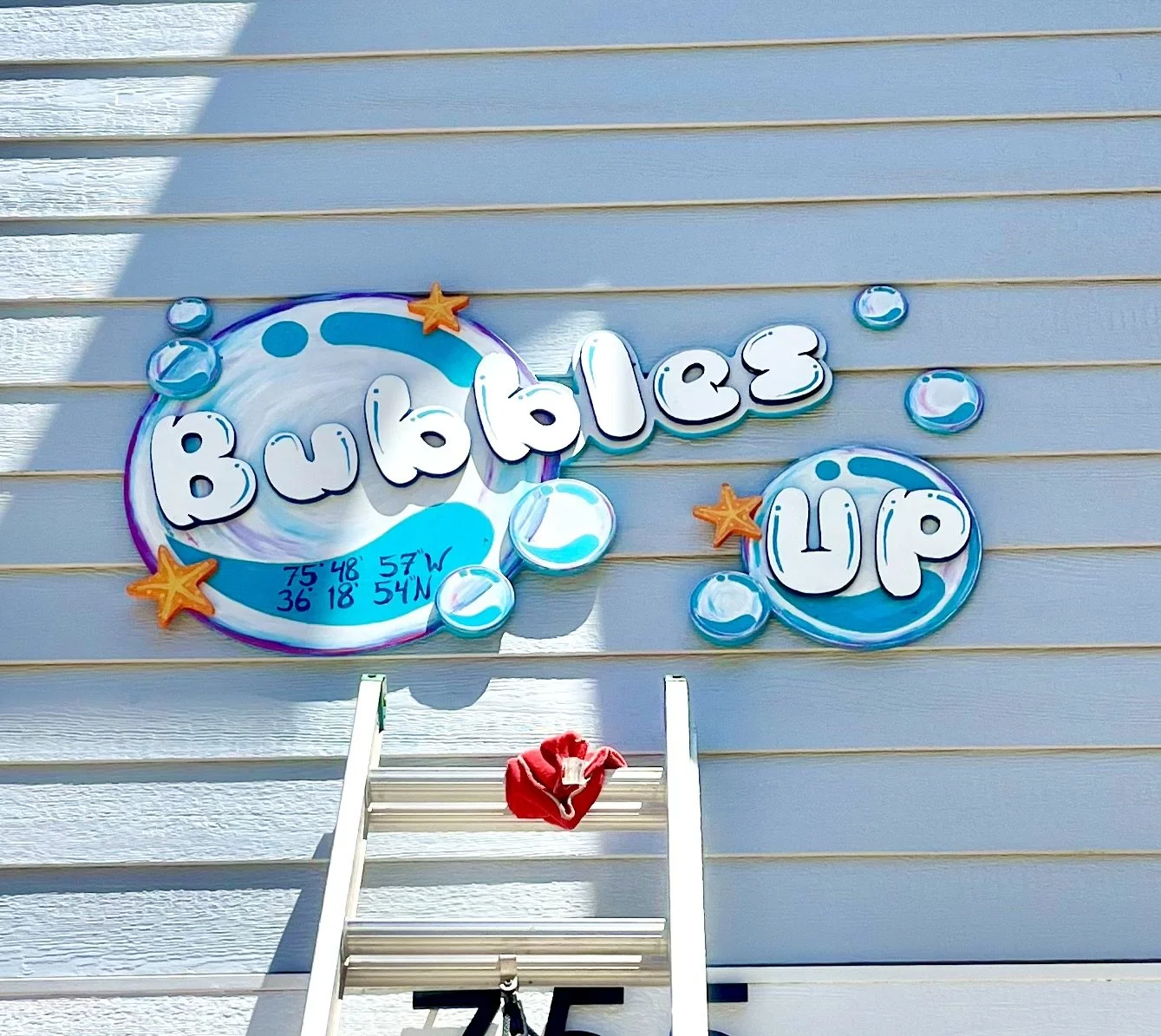 bubbles up custom beach house sign.jpeg