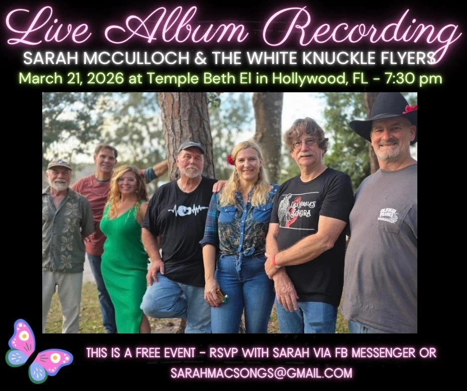 Sarah McCulloch Live Album Recording