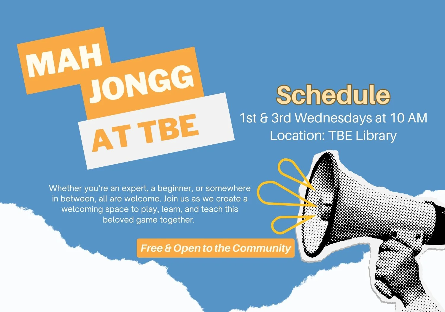 Mah Jongg at TBE