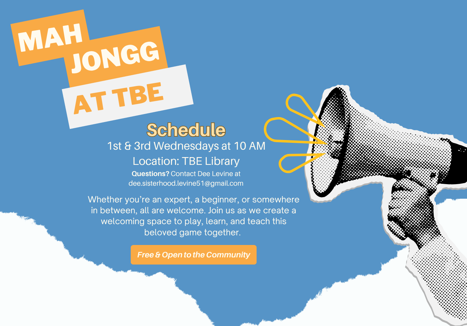 Mah Jongg at TBE