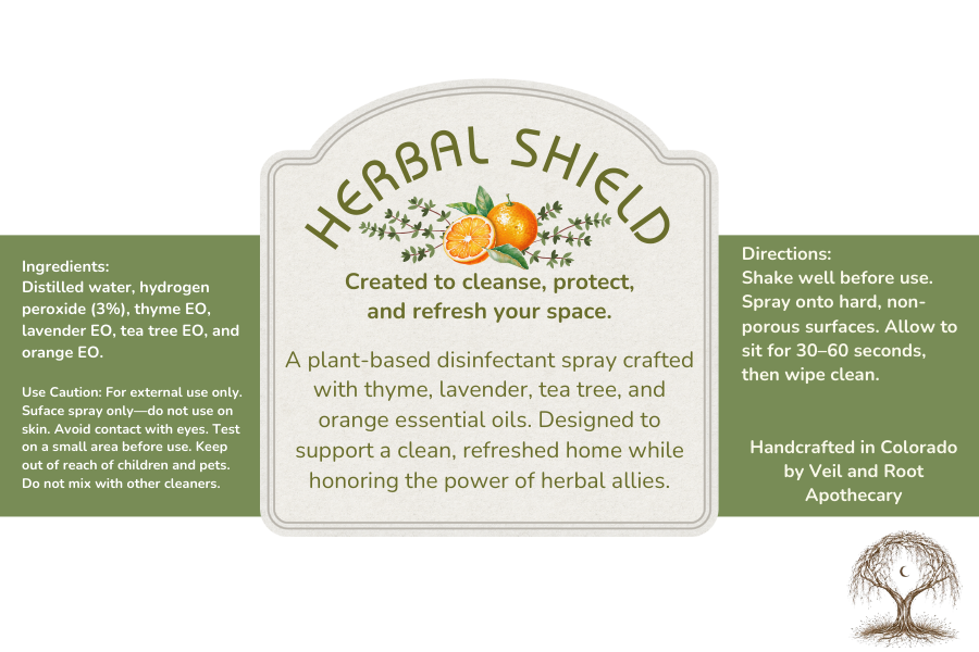 Herbal Shield – Cleanse, Protect, Refresh - 4oz
