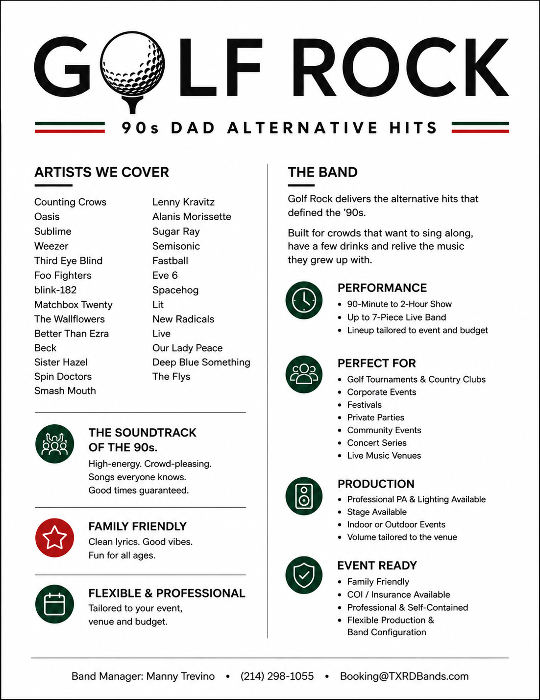 GOLF ROCK BAND