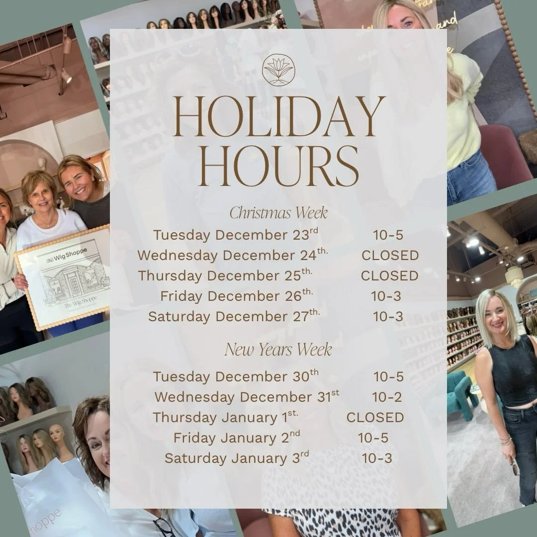 Holiday Hours
Plan ahead - appointments fill quickly this time of year &amp; it is hard to accommodate walk ins! So so grateful for each of you.
