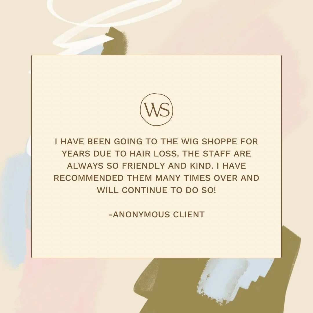 Hair loss is personal, the care for those experiencing it should be too!
Thank you to our amazing clients for trusting The Wig Shoppe with such an important part of their journey 🤍