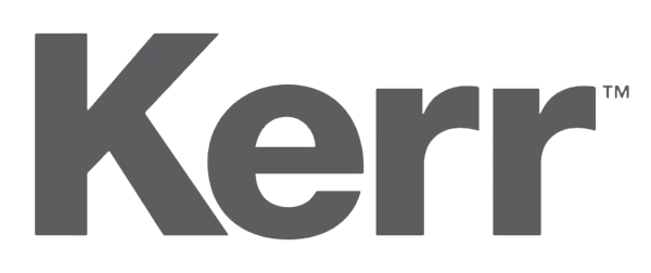 Logotipo de Kerr, una marca dental.