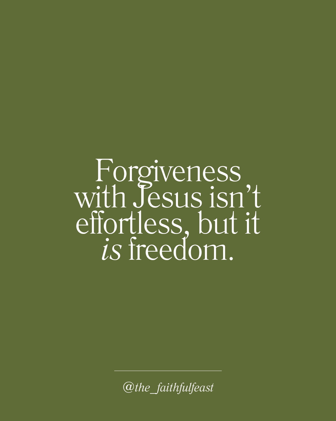 A gentle, sisterly encouragement for anyone struggling to forgive.