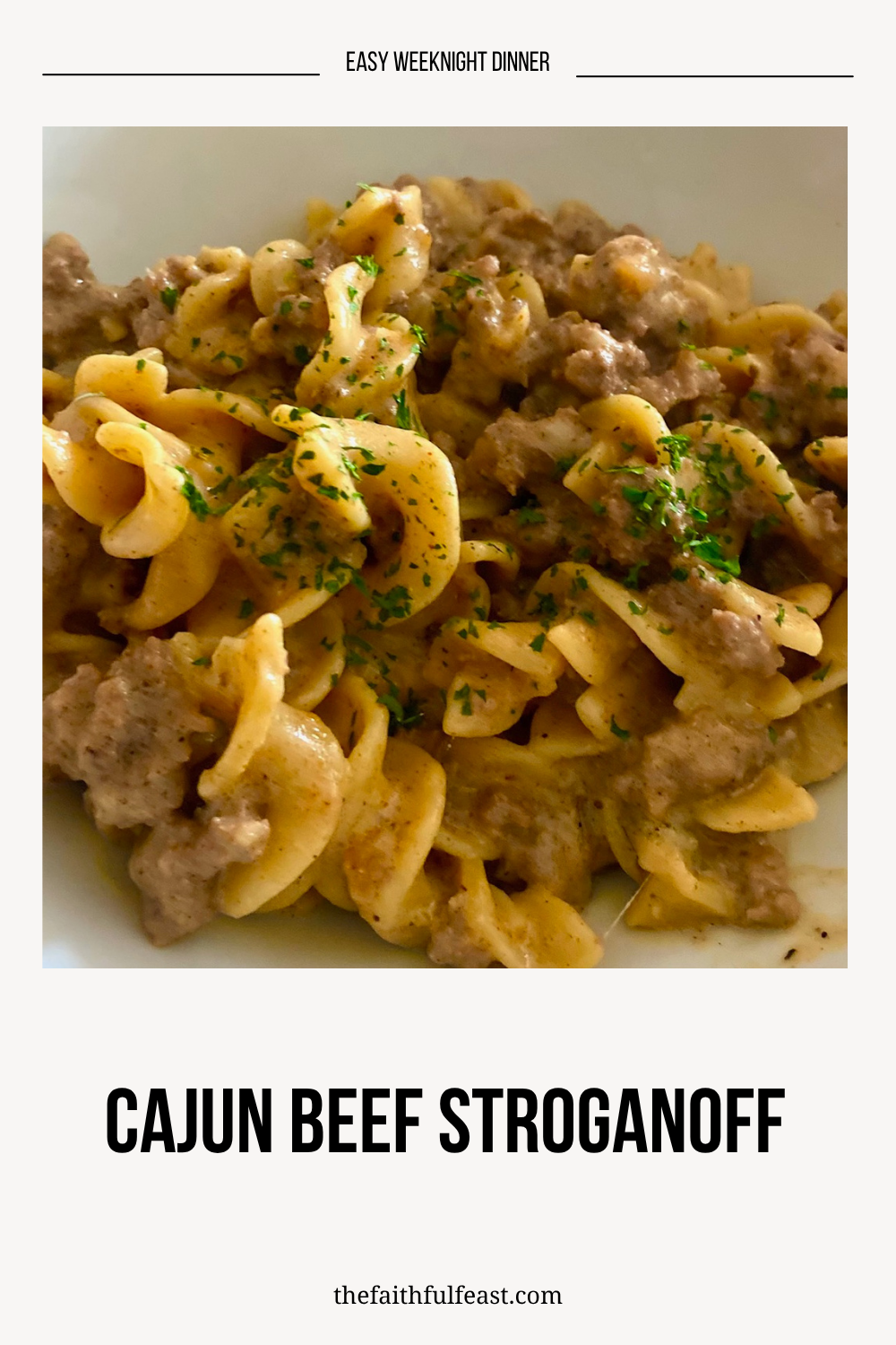 This isn’t your traditional stroganoff 👀 This Cajun-inspired version is creamy, bold, and packed with flavor your family will request again and again.
