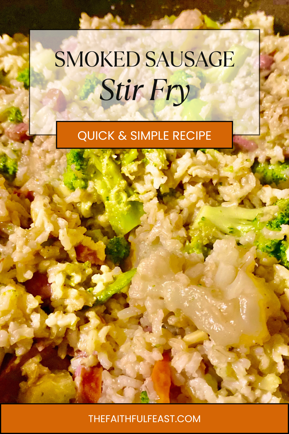 Need a quick dinner using what you already have? This smoked sausage stir fry with brown rice comes together fast using pantry staples and pre-packaged veggies—perfect for busy weeknights.