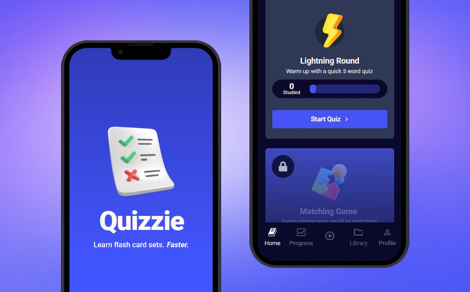 Prototyping Quizzie, a Vocab App