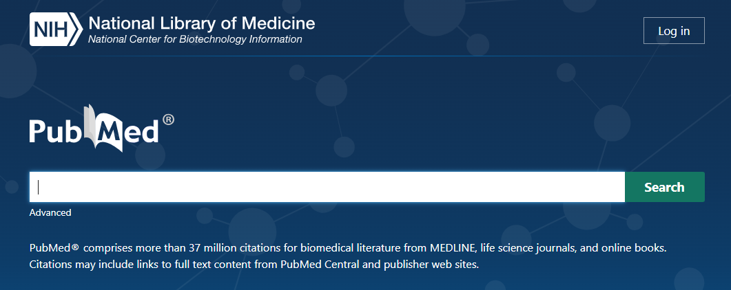 PubMed Search Bar Interface