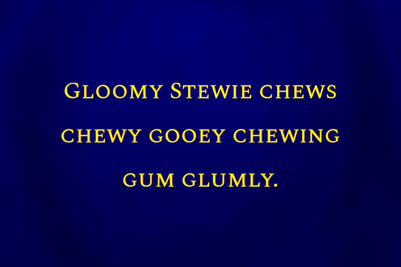 Word Whizzes tongue twister card