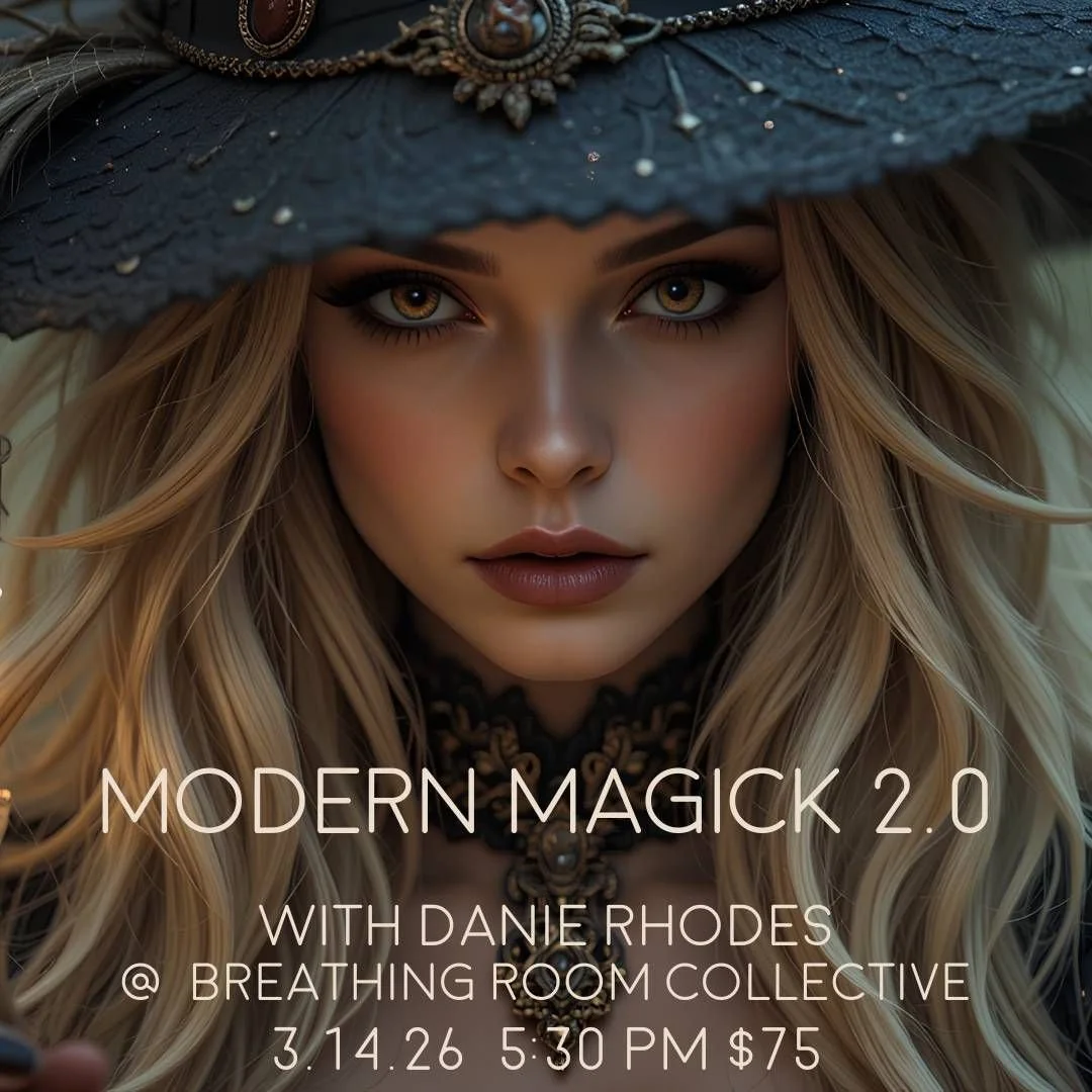 If you've already taken Modern Magick 101 with Danie, or if you're just ready to level up your magic this workshop is for you! 

Dive deeper into your practice by learning:
✂ Cord cutting
✨ Banishment spells
💎 Divination using a Pendulum
🪞 Glamour 