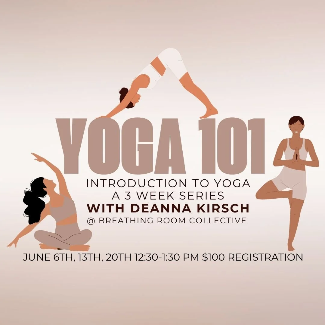 Did you miss signing up for the first round of Yoga 101 with DeAnna? We've just added another series of dates in June!

This 3-week series is a gentle introduction to the basics of yoga. Each week combines short discussions with simple yoga practice,
