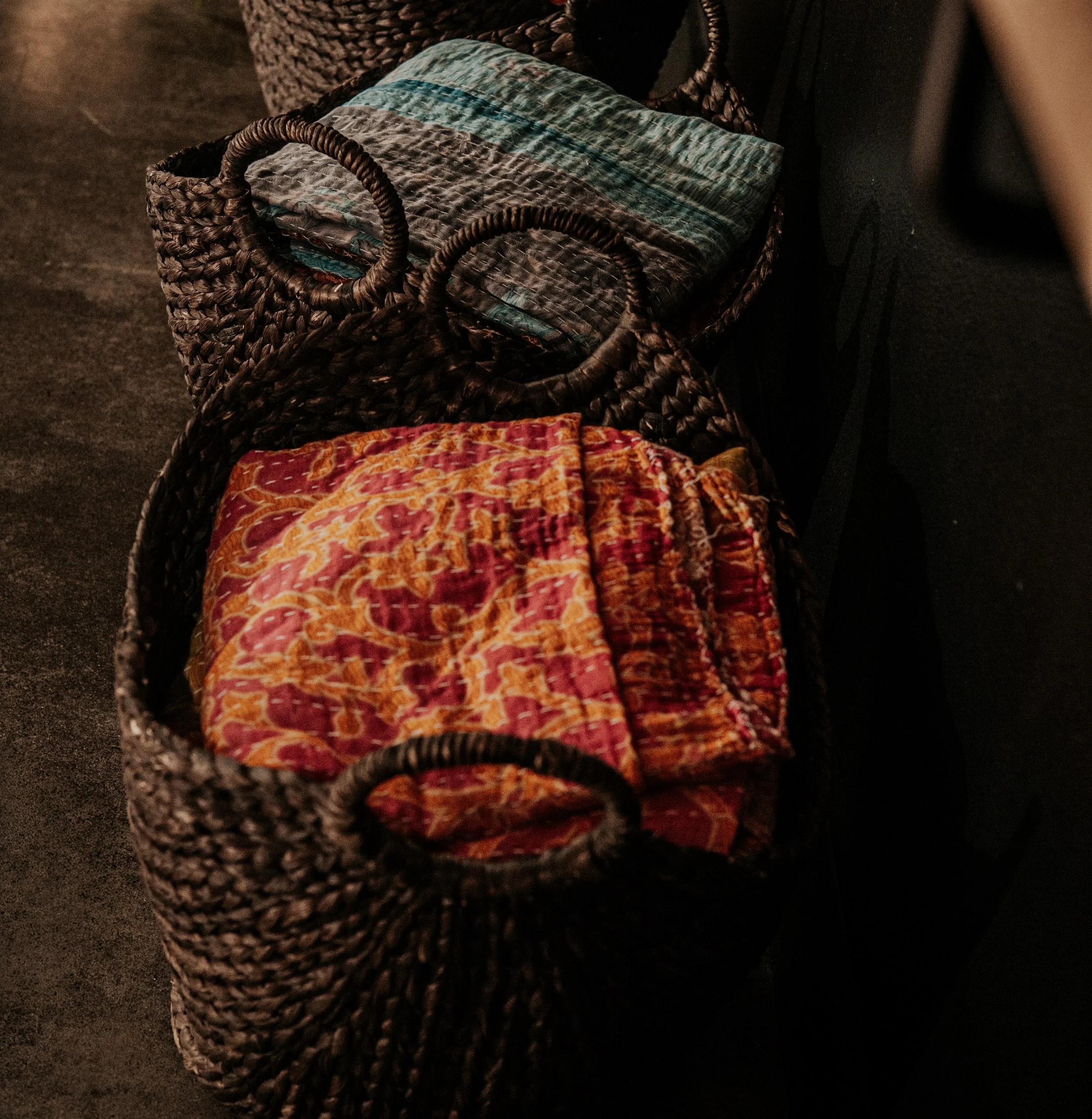 Katha blankets yoga studio props