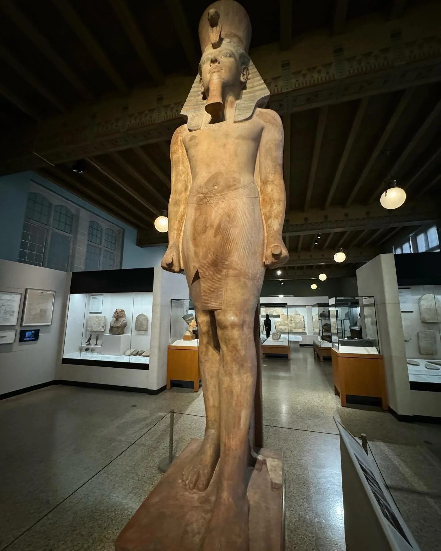 Statue of King Tutankhamen
Egypt, New Kingdom 
Dynasty 18, 1355-1346 BCE  Winged Bull
Iraq, Neo-Assyrian Period, 721-705 BCE.  #instituteforthestudyofancientcultures