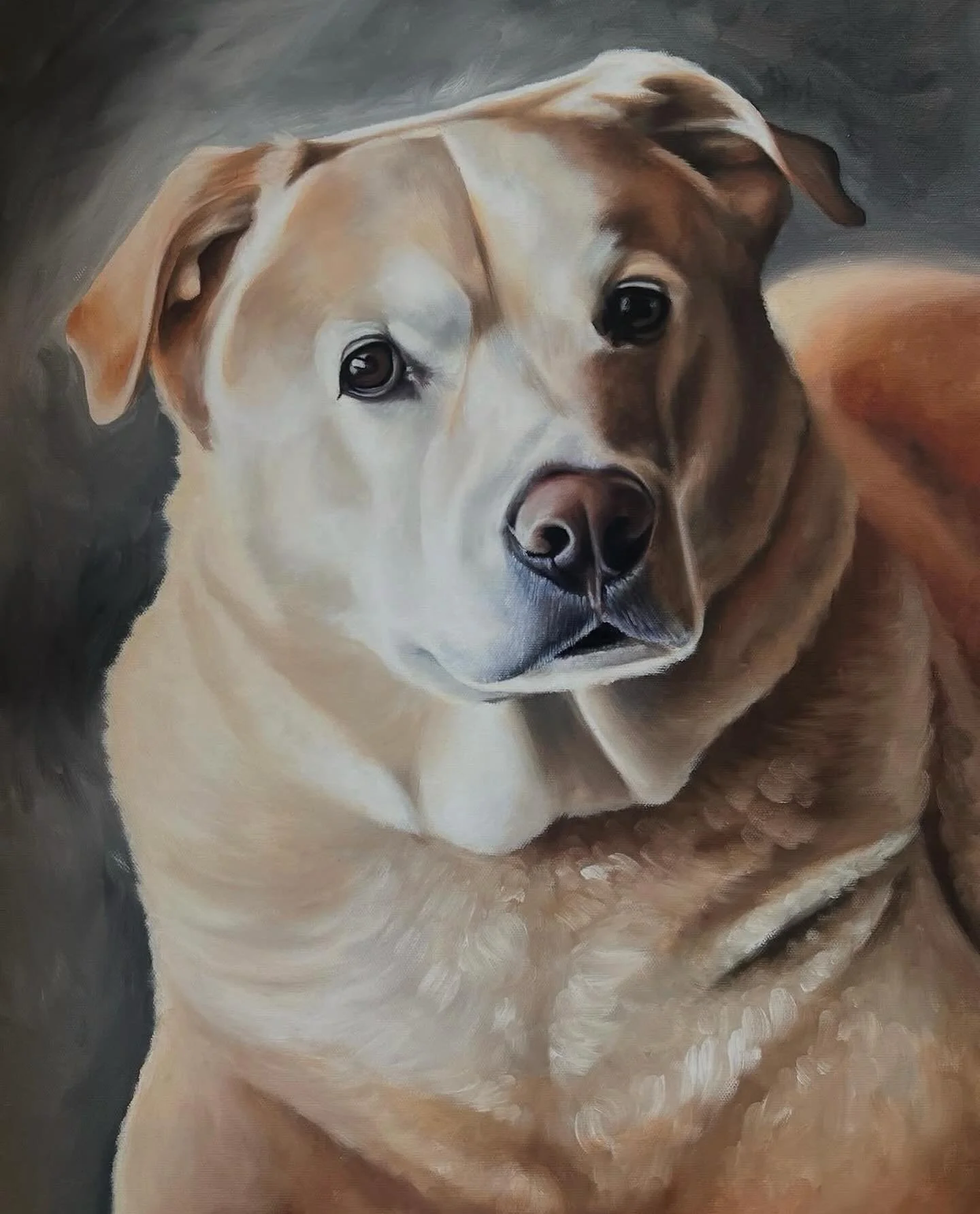 Realizing this is turning into a horse account and I need to show some love to the doggos I have the pleasure of painting as well! 🐶 Show some love if your dog is your best friend 🙋&zwj;♀️

This portrait of Bentley was created to honor a beloved fa
