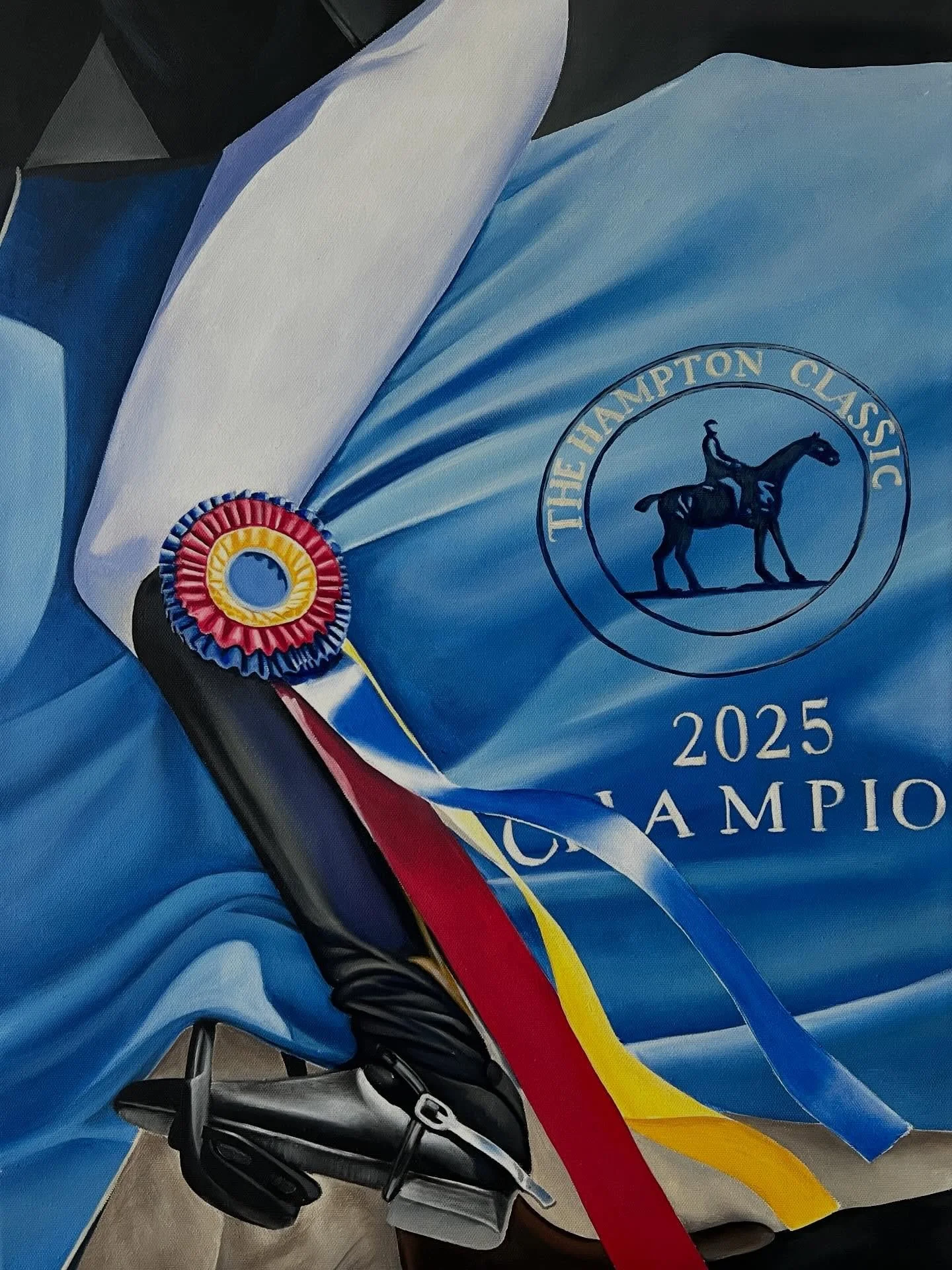Honored to have been named a finalist in the Hampton Classic 2026 Poster Art Competition! This show is very high on my bucket list and hopefully one day soon I will get there to see it for myself! Huge congratulations to the winner @blasutta 🏆 very 