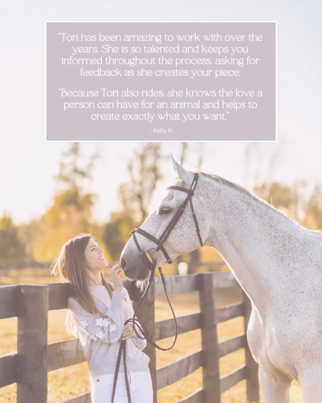 Words like these warm my heart 🤍 My love for animals is my guiding light and what I believe sets me apart in creating cherished artwork of them. If you tell me you love your horse more than anything, I not only believe you, I know exactly what it&rs