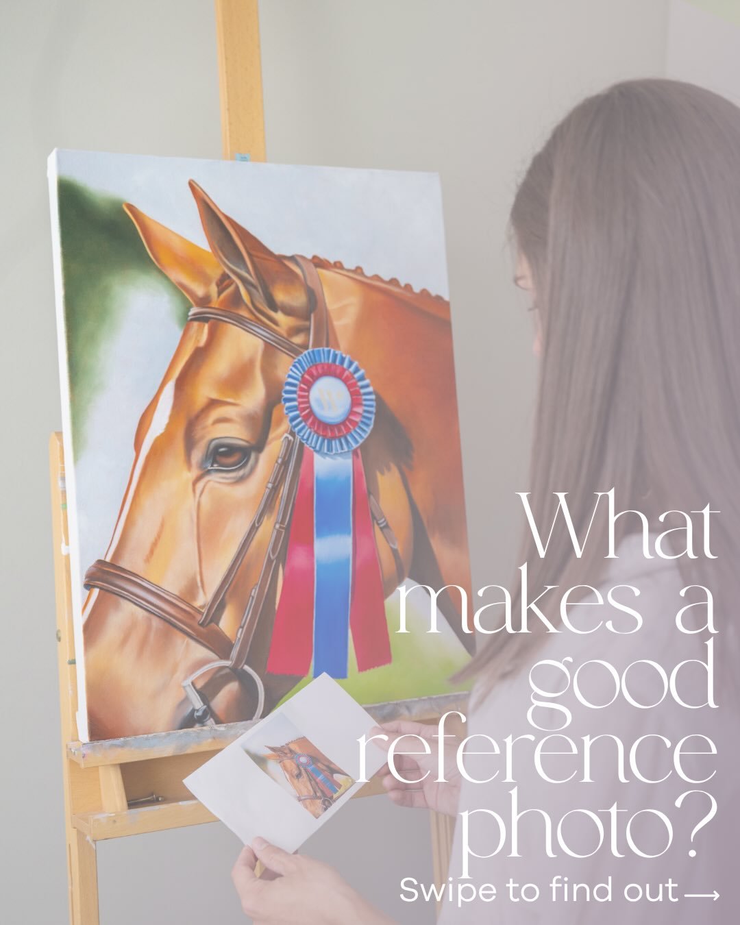 If you&rsquo;re considering a custom pet portrait, here are the basics about what goes into a good reference photo! 📸 

I&rsquo;ve been so lucky to work with talented photographers who do the most important job of capturing the beautiful moments. Wh
