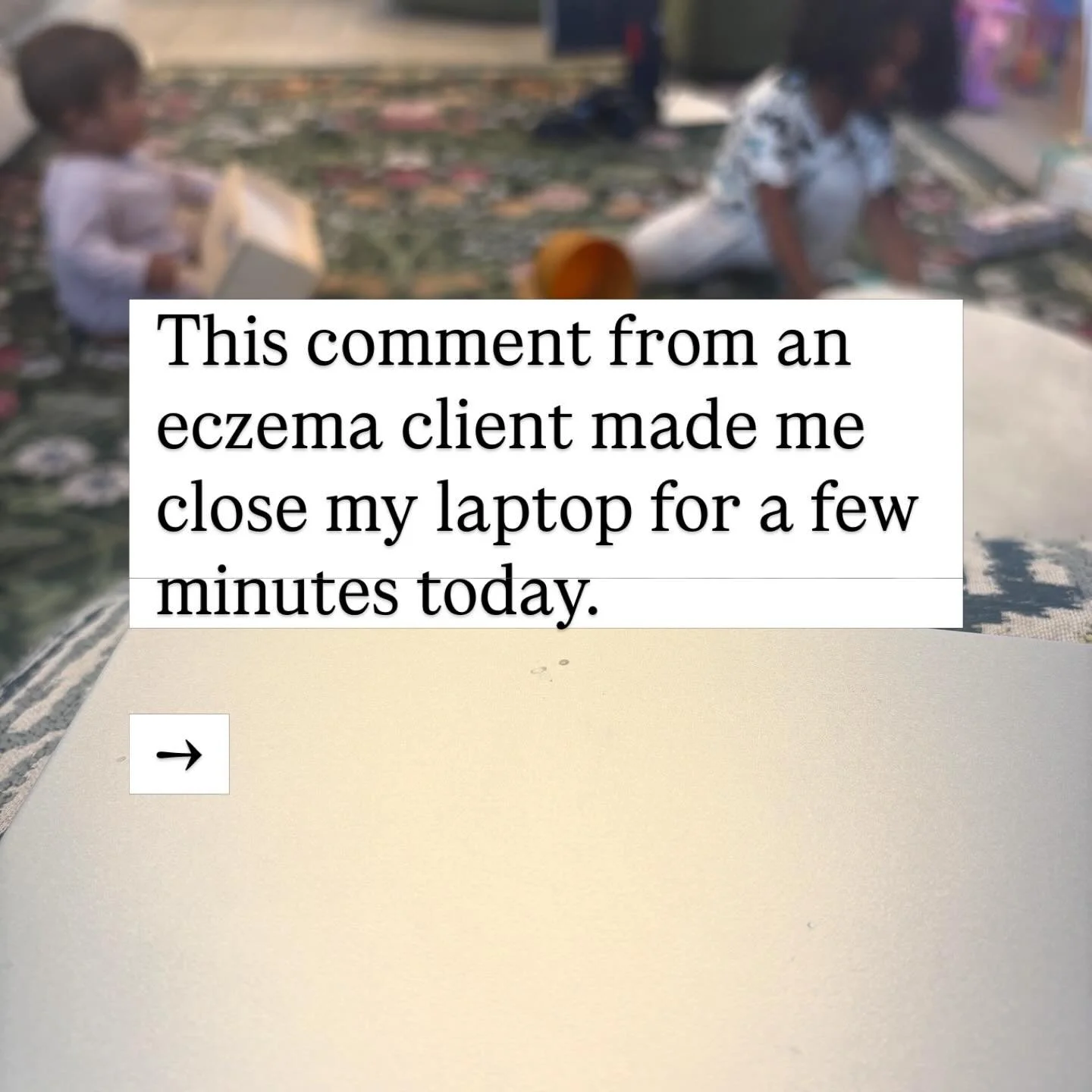 DM &ldquo;ECZEMA&rdquo; to learn about care that gently supports you in your journey to healing your child.