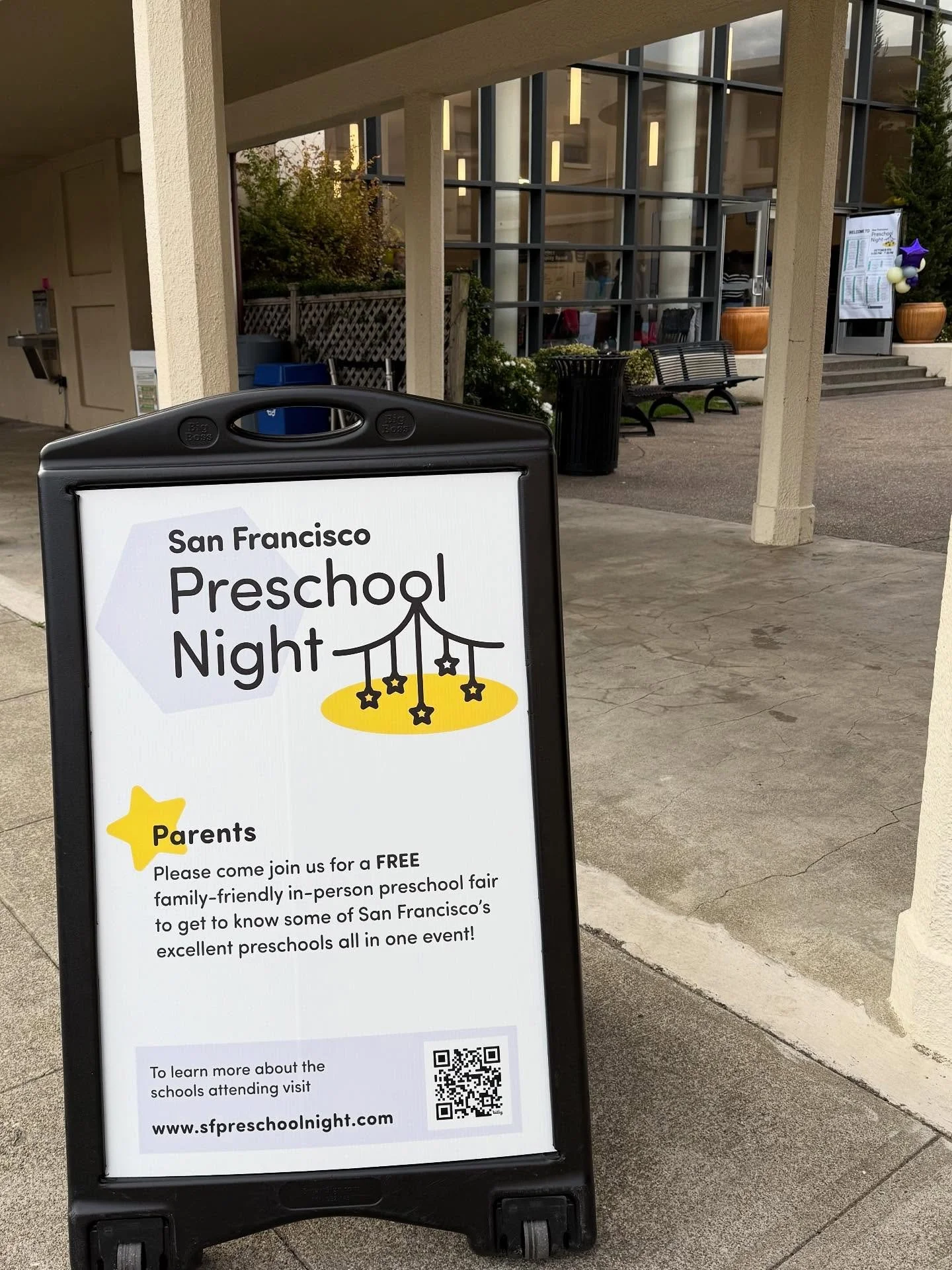 60+ preschools on site and excited to talk with families!! #sfpreschoolnight