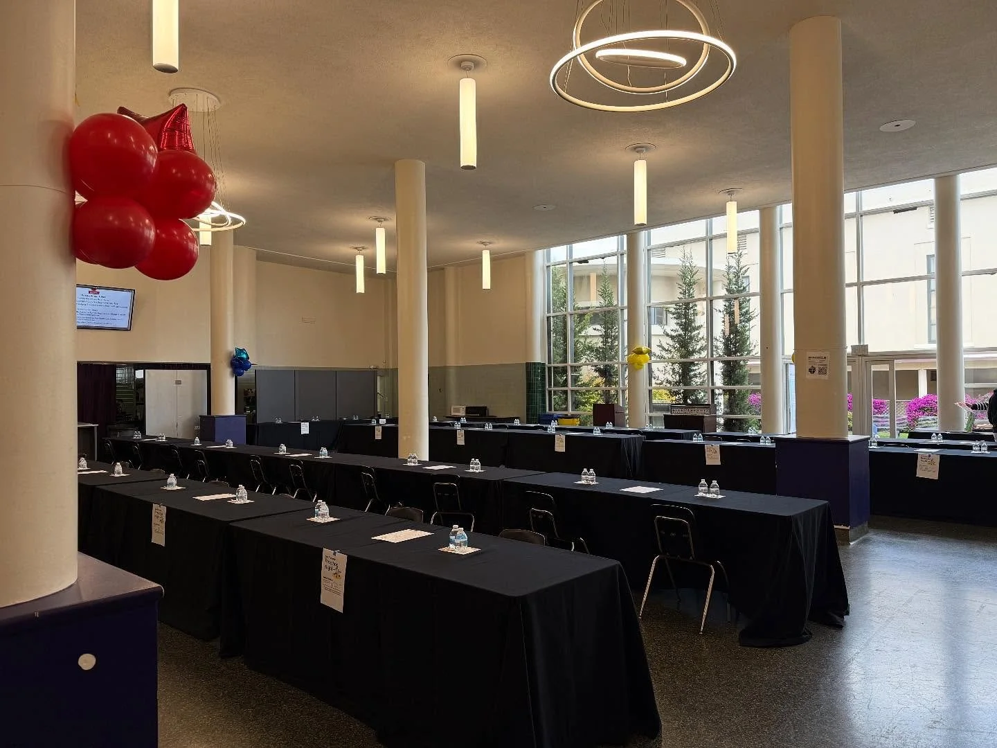 We are all set up and ready to welcome preschools to set up their tables! Soon these will be filled with fun exhibits to share with parents! Come see us from 6 to 730 pm TONIGHT!!