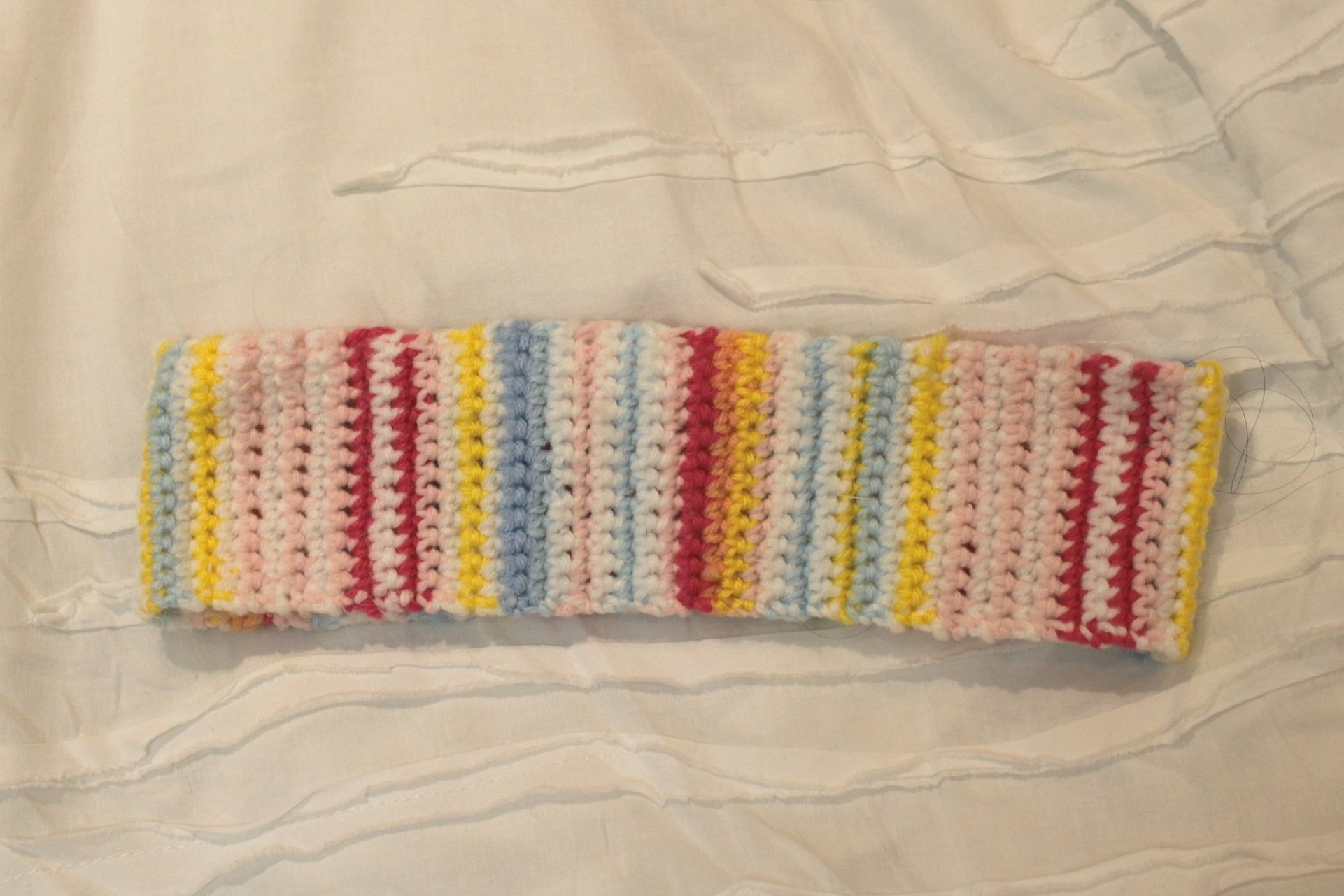 Crochet Rainbow Headband