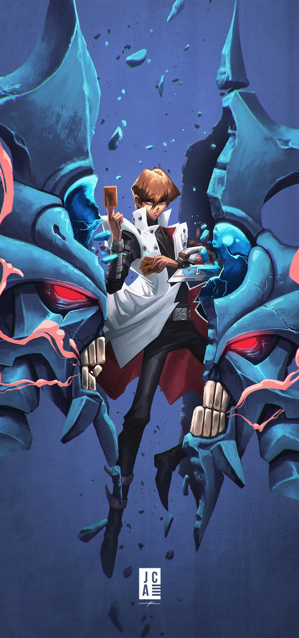Kaiba and Obelisk the Tormentor by Jackson Caspersz